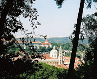The view from Petrin Hill, Prague.